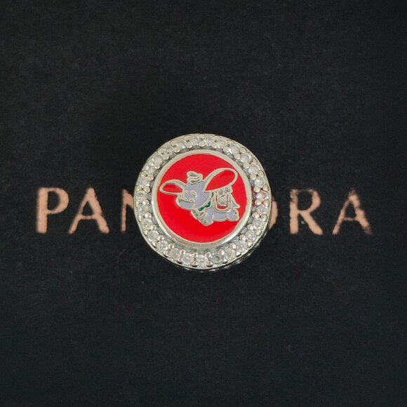 Pandora Dumbo Carousel Bead Charm Bracelet Pendant S925 Silver with box - Picture 1 of 7